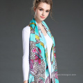 Новые женщины True Silk Crepe Satin Long Scarf Shawl Factory